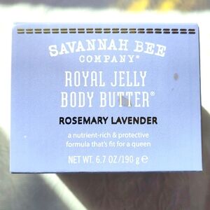 Savannah Bee Royal Jelly Body Butter Rosemary Lavender Net Wt. 6.7 Oz. NWOT